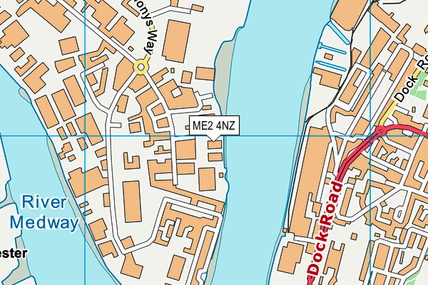 ME2 4NZ map - OS VectorMap District (Ordnance Survey)