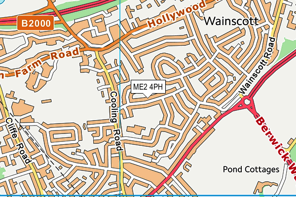 ME2 4PH map - OS VectorMap District (Ordnance Survey)