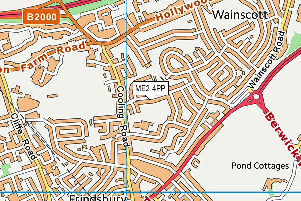 ME2 4PP map - OS VectorMap District (Ordnance Survey)