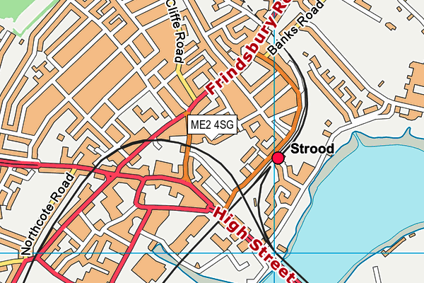 ME2 4SG map - OS VectorMap District (Ordnance Survey)