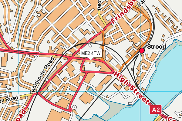 ME2 4TW map - OS VectorMap District (Ordnance Survey)