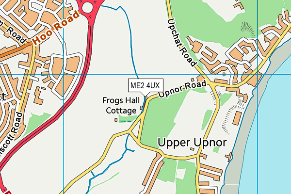 Frindsbury Cricket Club map (ME2 4UX) - OS VectorMap District (Ordnance Survey)