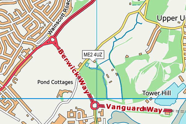 ME2 4UZ map - OS VectorMap District (Ordnance Survey)