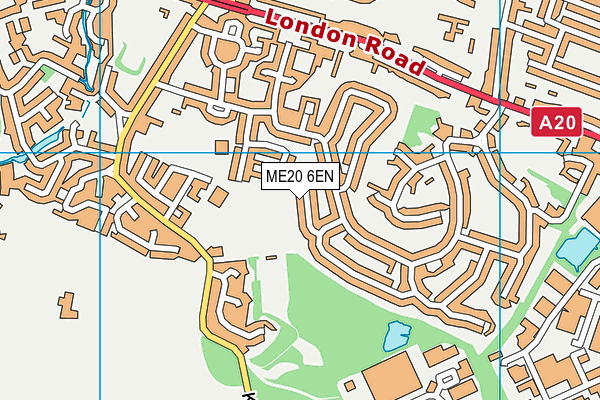 ME20 6EN map - OS VectorMap District (Ordnance Survey)