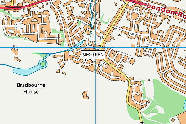 ME20 6FN map - OS VectorMap District (Ordnance Survey)