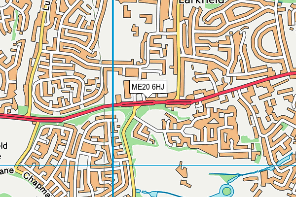 ME20 6HJ map - OS VectorMap District (Ordnance Survey)