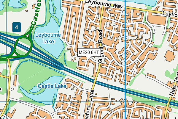 ME20 6HT map - OS VectorMap District (Ordnance Survey)