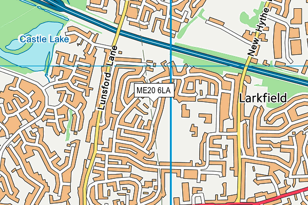 ME20 6LA map - OS VectorMap District (Ordnance Survey)