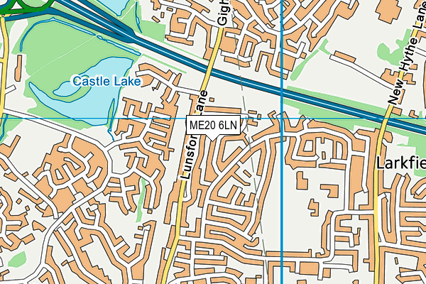 ME20 6LN map - OS VectorMap District (Ordnance Survey)