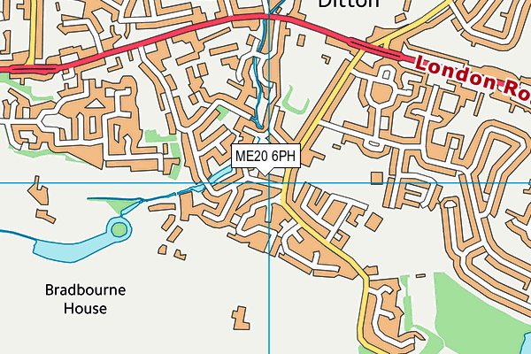 ME20 6PH map - OS VectorMap District (Ordnance Survey)