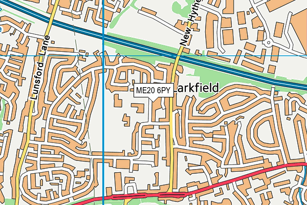 Brookfield Junior School map (ME20 6PY) - OS VectorMap District (Ordnance Survey)