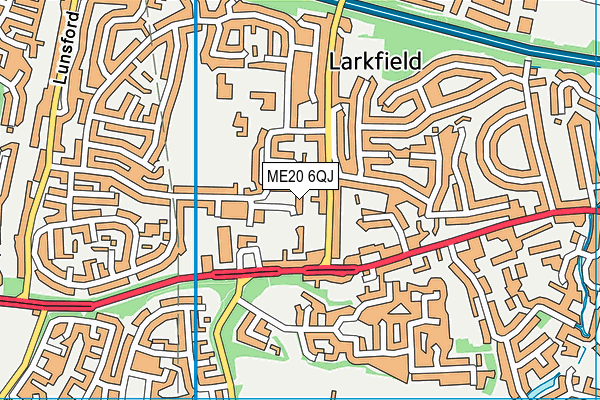 Map of LARKFIELD CYCLES LIMITED at district scale