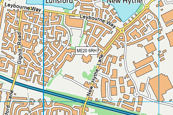 Larkfield Leisure Centre map (ME20 6RH) - OS VectorMap District (Ordnance Survey)