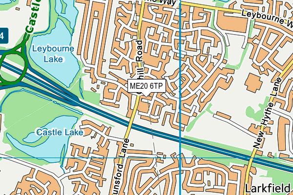 ME20 6TP map - OS VectorMap District (Ordnance Survey)
