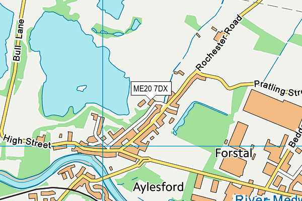 Map of AYLESFORD HERITAGE LIMITED at district scale
