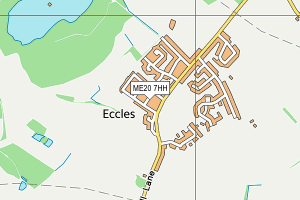 ME20 7HH map - OS VectorMap District (Ordnance Survey)