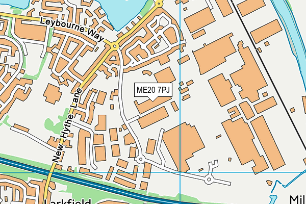 ME20 7PJ map - OS VectorMap District (Ordnance Survey)
