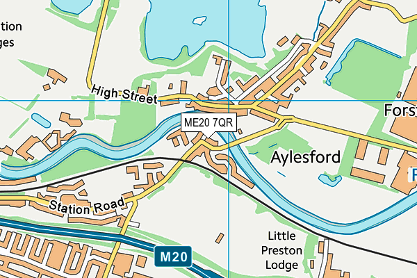 ME20 7QR map - OS VectorMap District (Ordnance Survey)
