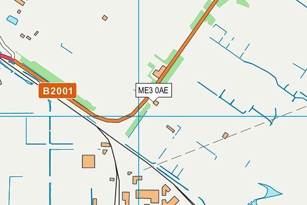ME3 0AE map - OS VectorMap District (Ordnance Survey)