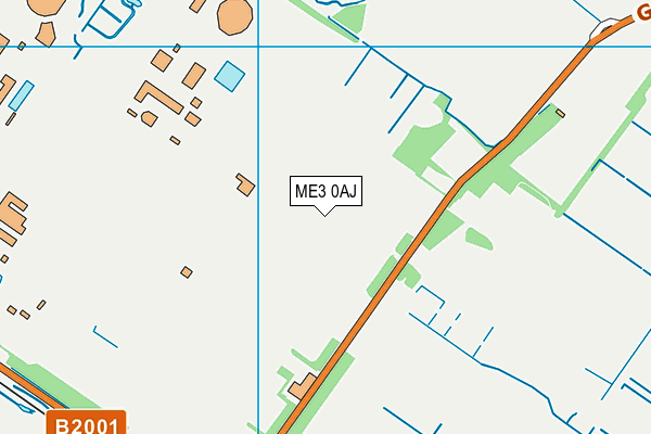 ME3 0AJ map - OS VectorMap District (Ordnance Survey)