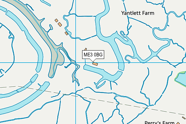 ME3 0BG map - OS VectorMap District (Ordnance Survey)