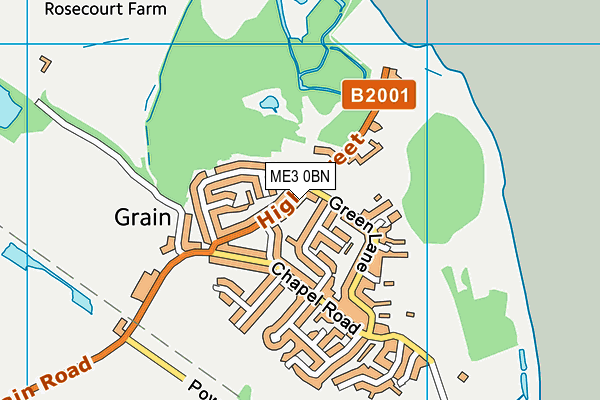 ME3 0BN map - OS VectorMap District (Ordnance Survey)