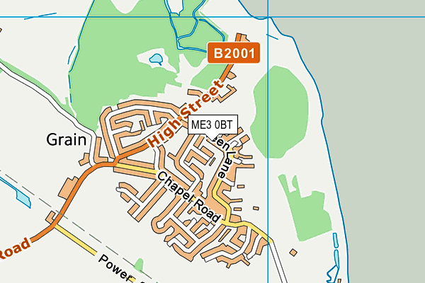 ME3 0BT map - OS VectorMap District (Ordnance Survey)