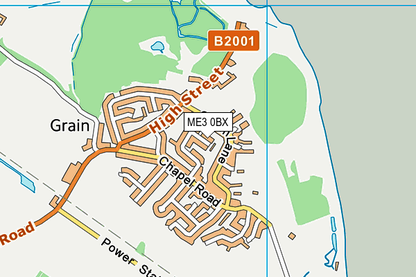 ME3 0BX map - OS VectorMap District (Ordnance Survey)