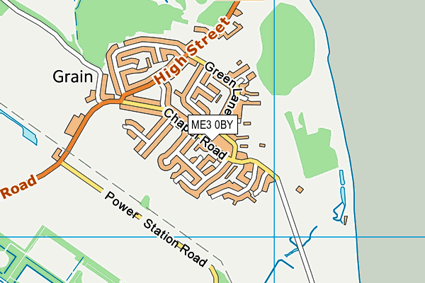 ME3 0BY map - OS VectorMap District (Ordnance Survey)