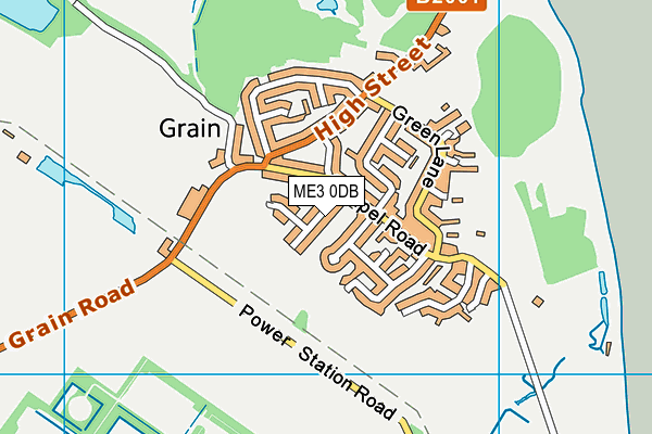 ME3 0DB map - OS VectorMap District (Ordnance Survey)