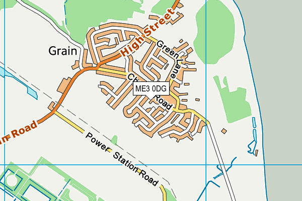 ME3 0DG map - OS VectorMap District (Ordnance Survey)