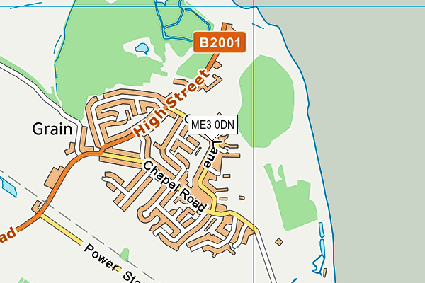 ME3 0DN map - OS VectorMap District (Ordnance Survey)