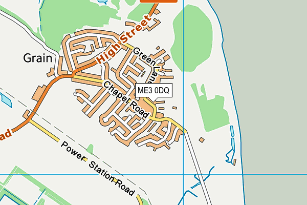 ME3 0DQ map - OS VectorMap District (Ordnance Survey)