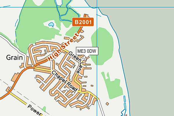 ME3 0DW map - OS VectorMap District (Ordnance Survey)