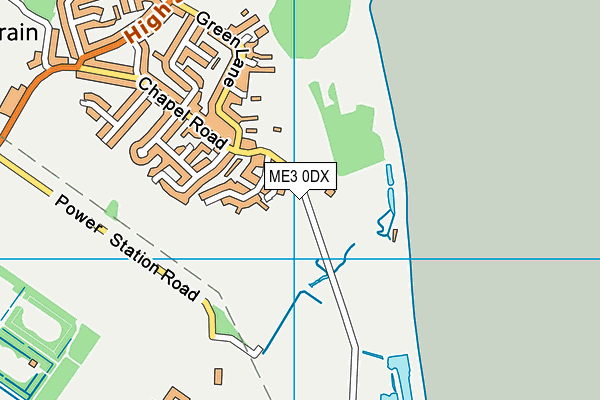ME3 0DX map - OS VectorMap District (Ordnance Survey)