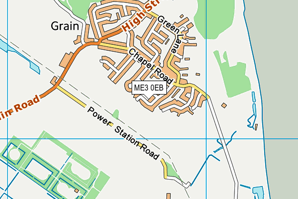 ME3 0EB map - OS VectorMap District (Ordnance Survey)