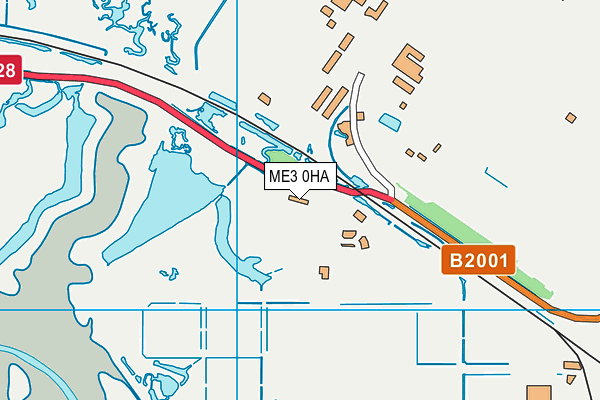 ME3 0HA map - OS VectorMap District (Ordnance Survey)