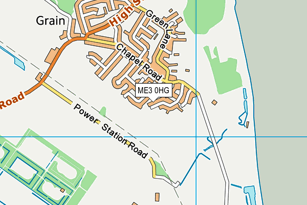 ME3 0HG map - OS VectorMap District (Ordnance Survey)