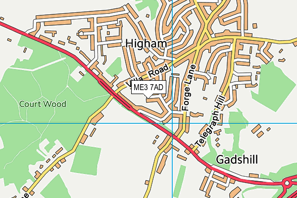 ME3 7AD map - OS VectorMap District (Ordnance Survey)