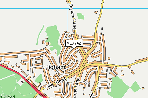 ME3 7AZ map - OS VectorMap District (Ordnance Survey)