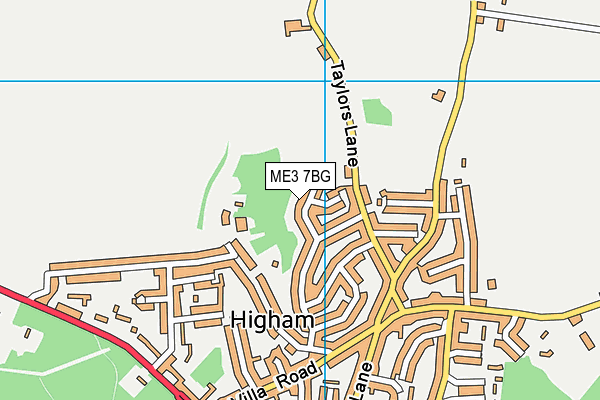 ME3 7BG map - OS VectorMap District (Ordnance Survey)