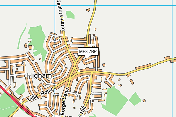 ME3 7BP map - OS VectorMap District (Ordnance Survey)