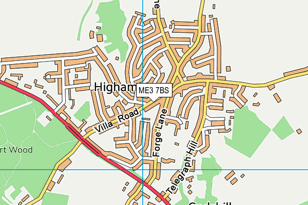 ME3 7BS map - OS VectorMap District (Ordnance Survey)