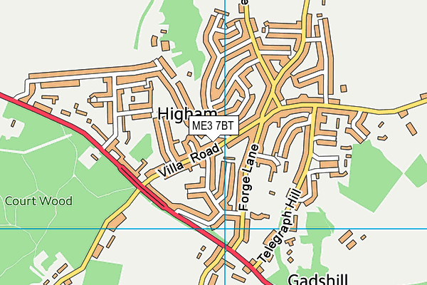 ME3 7BT map - OS VectorMap District (Ordnance Survey)