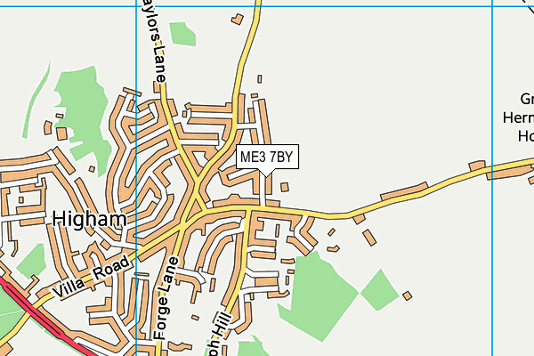 ME3 7BY map - OS VectorMap District (Ordnance Survey)