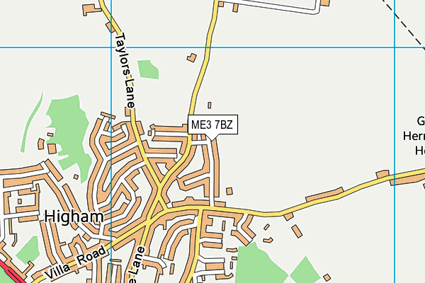 ME3 7BZ map - OS VectorMap District (Ordnance Survey)