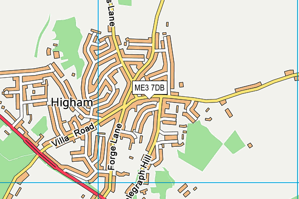 ME3 7DB map - OS VectorMap District (Ordnance Survey)