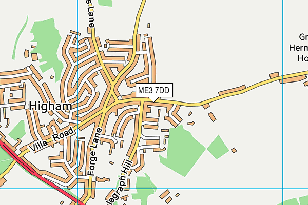 ME3 7DD map - OS VectorMap District (Ordnance Survey)