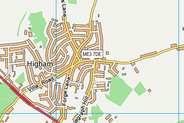 ME3 7DE map - OS VectorMap District (Ordnance Survey)