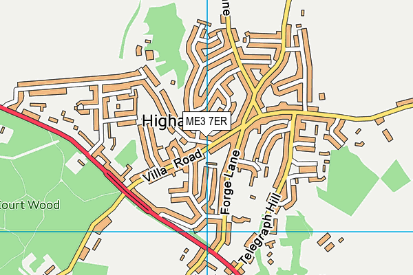 ME3 7ER map - OS VectorMap District (Ordnance Survey)